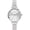 Silver Sunray, variant on Oui Plus Me ME010148- Amourette Silver Sunray Dial Leather Strap Quartz Women Watch, White