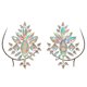 thumbnail image 1 of Pegatinas de tatuaje, tatuaje temporal para hombres, mujeres y adultos, exquisita pegatina acrílica para el pecho, arte de diamante, decoración para fiesta de carnaval, pincel de maquillaje., 1 of 3