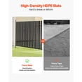 thumbnail image 3 of VEVOR Chain Link Fence Privacy Slats Double-Wall with Wings for 8' High Fence Black, 3 of 9