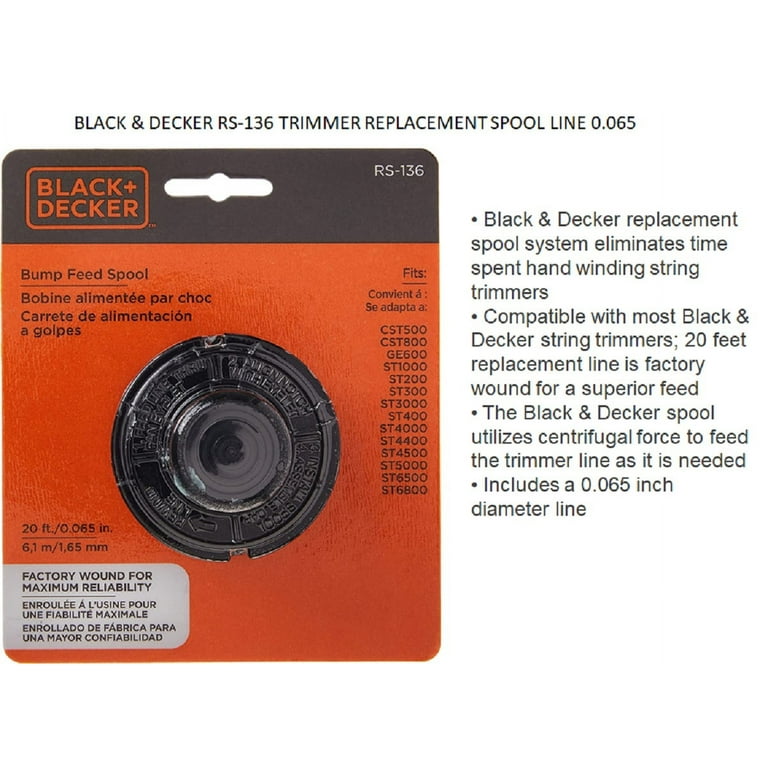 BLACK+DECKER RS-136 String Trimmer Replacement Spool 