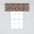 thumbnail image 2 of Ambesonne Floral Window Valance, Forest Poppies Pattern, 42" x 18", Hunter Green Coral, 2 of 3