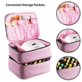 thumbnail image 2 of Soidarity Aspecto elegante: organice y almacene la colección de esmaltes de uñas con facilidad y bolsa de transporte para esmaltes de uñas. Juegos de manicura Rosa roja, 2 of 6