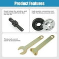 thumbnail image 5 of Conversion Angle Grinding Adapter Connecting Rod Kit for Electric Drill, 10mm Adjustable Angle Grinder Adapter, Drill Cutting Conversion Rod with Spanner for Cutting Disc, Polish Disc (10mm), 5 of 10