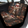 thumbnail image 4 of Pzuqiu Deer American Flag Print Car Seat Covers 3 Pieces Front and Rear Seat Cover Set Interior Accessories Auto Decor Suitable for Truck Trucks, 4 of 10