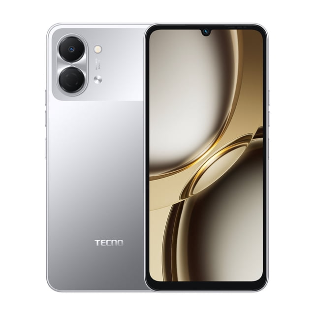 Celular TECNO Spark Go 3 Gris 128GB, 4GB RAM Desbloqueado Dual SIM