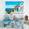 thumbnail image 3 of Designart 'House With Colorful Flowers Near The Sea IV' Nautical & Coastal Framed Art Print, 3 of 4