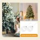 thumbnail image 3 of GOOHOCHY 6 bolas navideñas de plástico de 10 cm, esferas planas transparentes, rellenables, para colgar, para manualidades, decoración de bodas y árboles de Navidad., 3 of 8