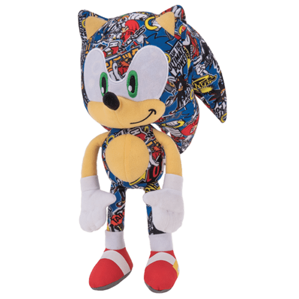 sticker bomb sonic plush