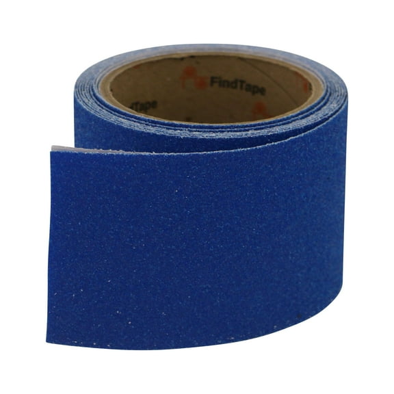 FindTape AST-35 Premium Anti-Slip Non-Skid Tape [Colors, 60 grit]: 3 in. x 10 ft. (Blue)