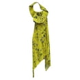 thumbnail image 2 of Pre-Owned Self-Portrait Pleated Floral-Print Midi Dress in Yellow Polyester, 2 of 2