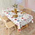 thumbnail image 3 of Pioneer Flower Floral Print Pattern Rectangle Tablecloth 60"x120", Waterproof Polyester Table Cloth, Wipeable Spillproof for Dining Camping Indoor Outdoor, 3 of 6