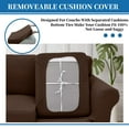 thumbnail image 6 of XYMHUN 2-Piece Armchair Sofa Cover Stretch Couch Cover Washable Sofa Slipcover Furniture Protector with 1 Cushion Cover,Coffee, 6 of 7