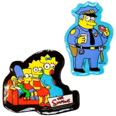 Simpsons - Family & Chief Wiggum Puffy Stickers
