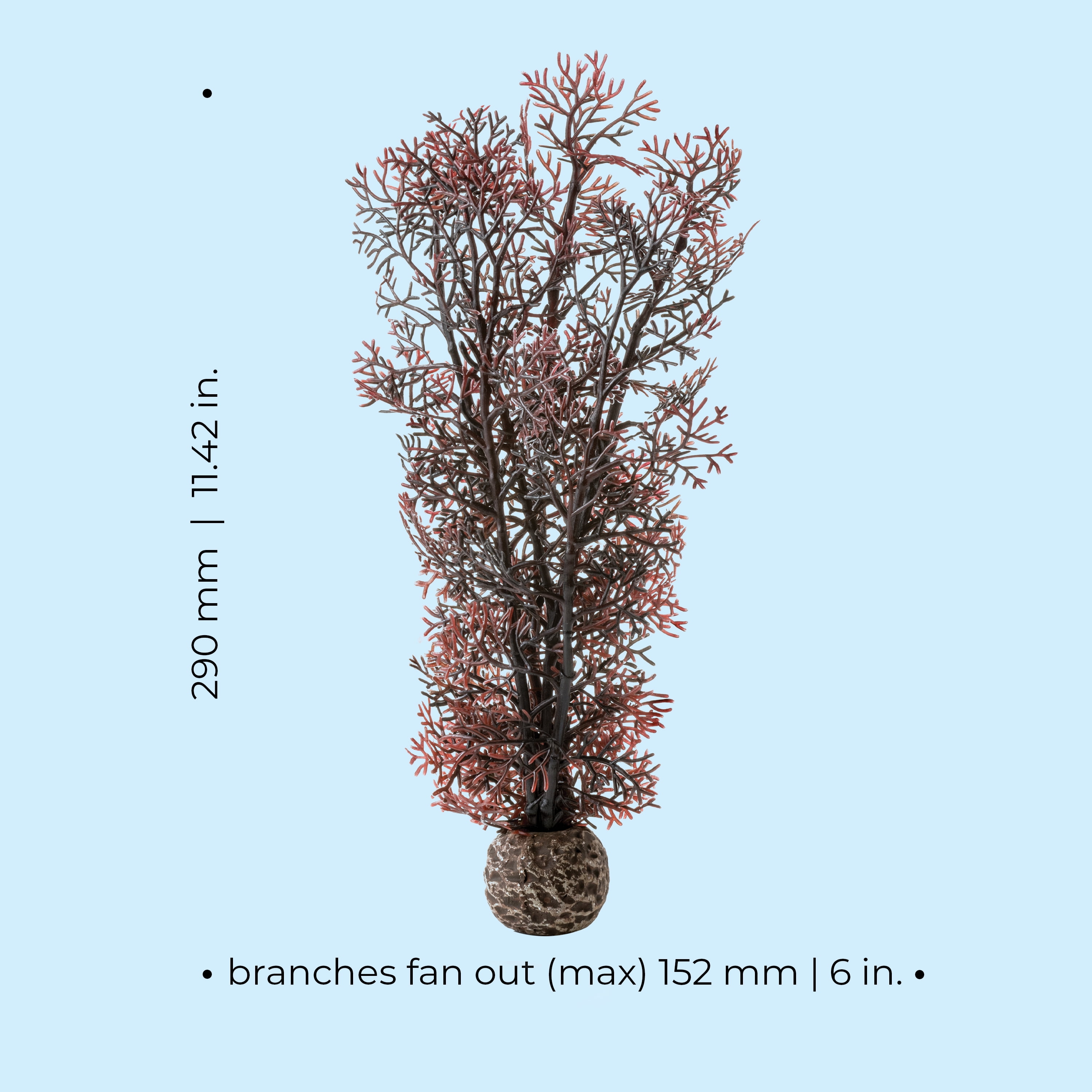 biOrb Medium Crimson Sea Fan - Aquarium Plant Decoration