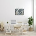 thumbnail image 2 of Stupell Industries Grey and Blue Celestial Love Sky Swinging by the Crescent Moon and Stars Jet Black Framed Floating Canvas Wall Art, 16x20, by Victoria Borges, 2 of 5