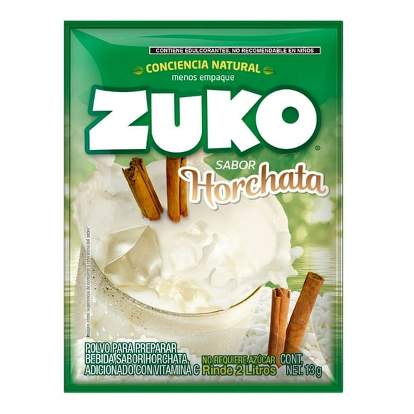 Bebida en polvo Zuko sabor horchata 13 g