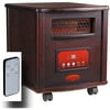 Infrared Quartz Heater With Remote, Walnut