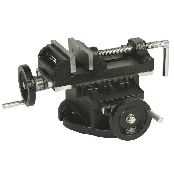 Klutch Cross-Slide Drill Press Vise, 4in. Jaw Width, Model# AT-CSV-04