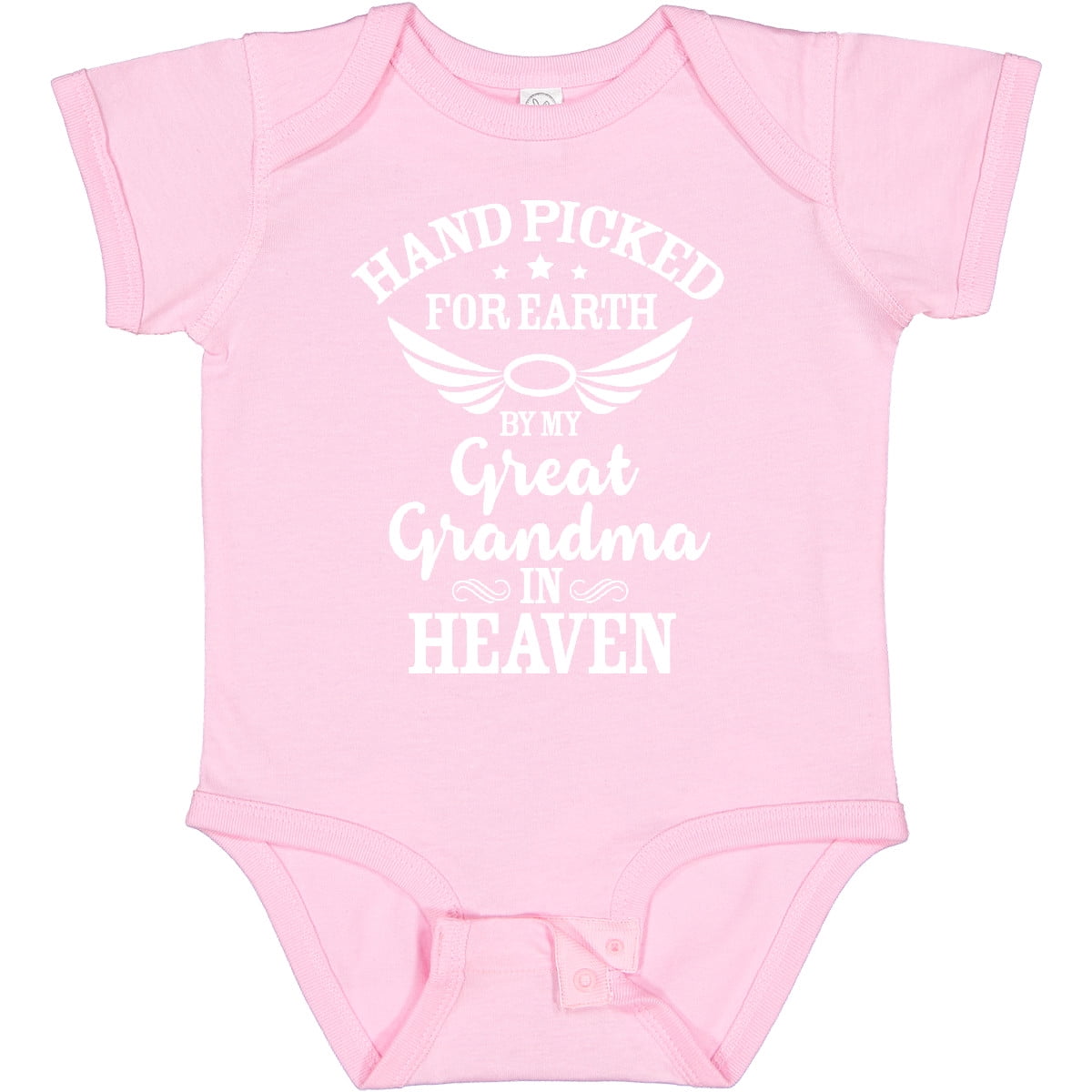 Inktastic Handpicked for Earth by My Great Grandma in Heaven Boys or Girls Baby Bodysuit
