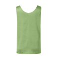 thumbnail image 6 of Green Womens Blouses Women's Satin Sleeveless Top Round Neck Trade Color Ding Loose Vest Ladies Tops and Blouses, 6 of 6
