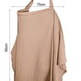 thumbnail image 5 of Nursing Cover with Arch Neckline Soft Adjustable Breathable Privacy Breastfeeding Nursing Apron, 5 of 6