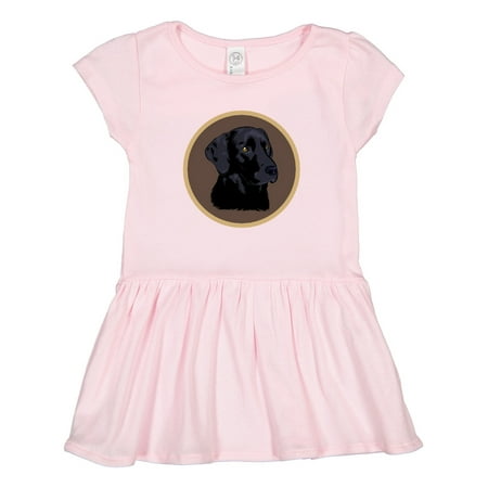 

Inktastic Black Lab Dog Labrador Retriever Gift Toddler Girl Dress