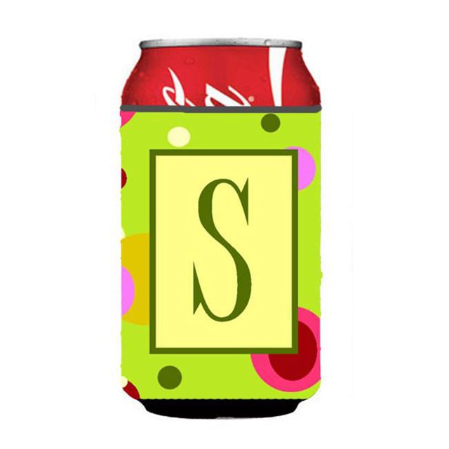 Carolines Treasures CJ1010-SCC Letter S Initial Monogram - Green Can or Bottle Hugger