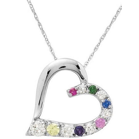 Personalized Family Jewelry Sterling Silver Heart's Journey Pendant