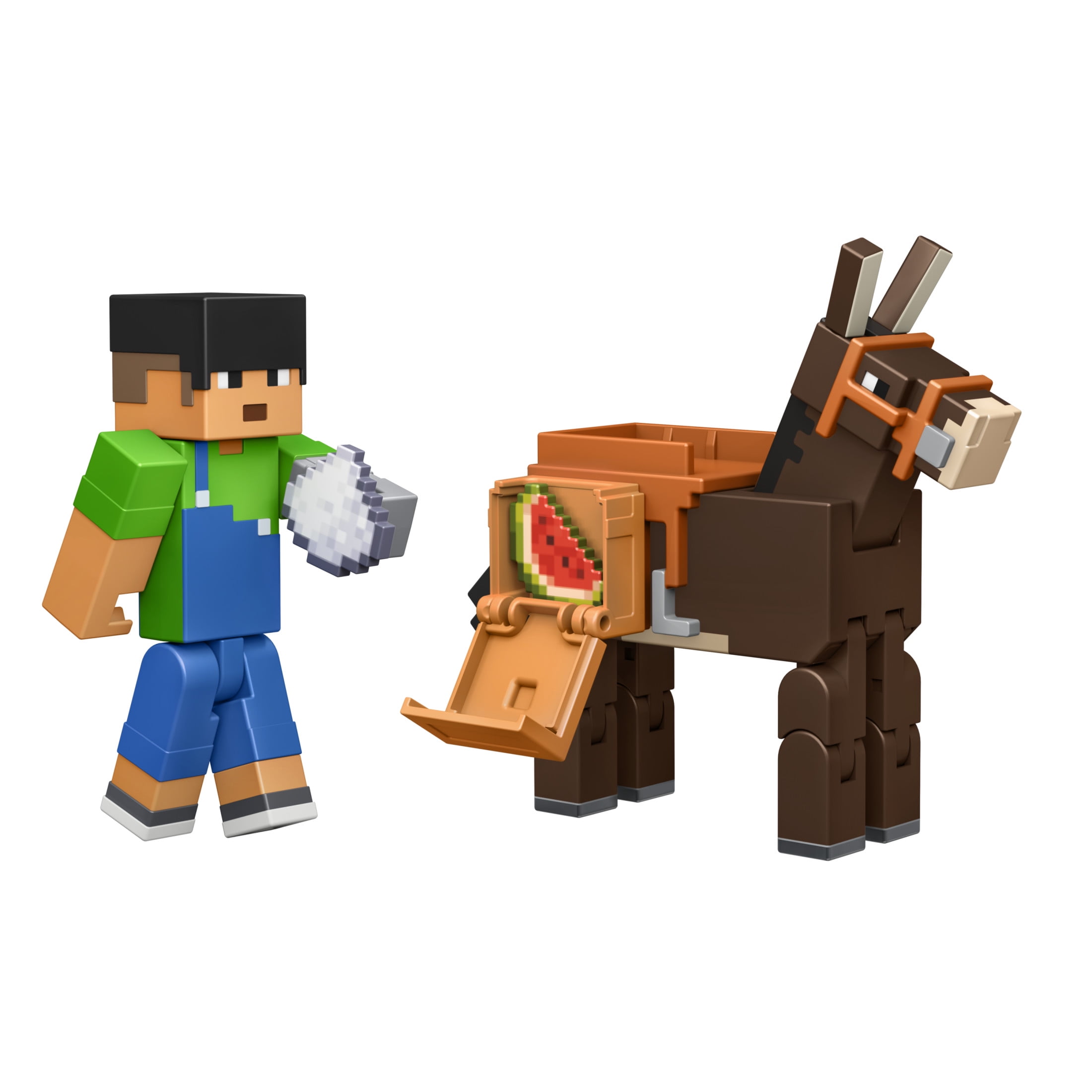 Minecraft Toys, 2-Pack of Action Figures, Gifts for Kids