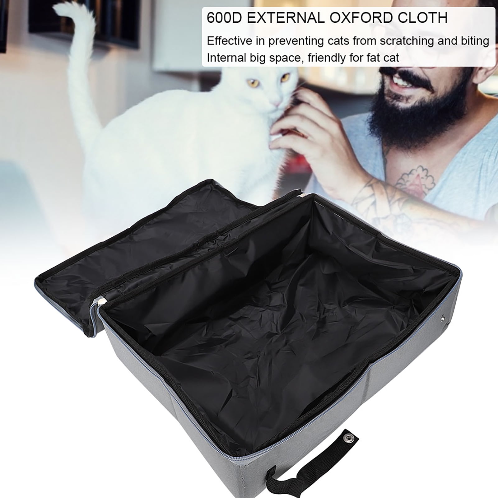 Folding Cat Toilet Outdoor Cat Toilet Waterproof Cat Litter Box Folding