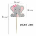 thumbnail image 6 of SHELLTON 48Pcs Pink Elephant Little Peanut Cupcake Toppers It Is A Girl Baby Shower Cupcake Picks Decoration Baby Girl Birthday Party Supplies, 6 of 6