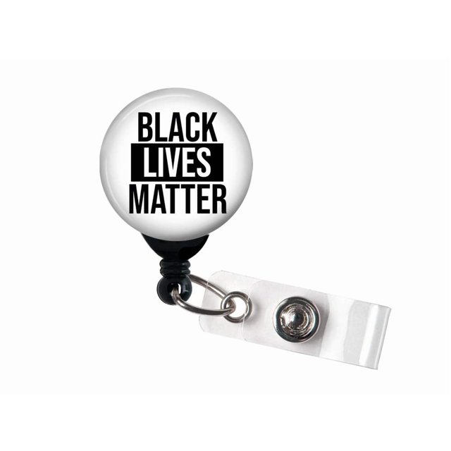 Bobine de Badge Rétractable - Black Lives Matter - Porte-Badge - Prêt à Expédier