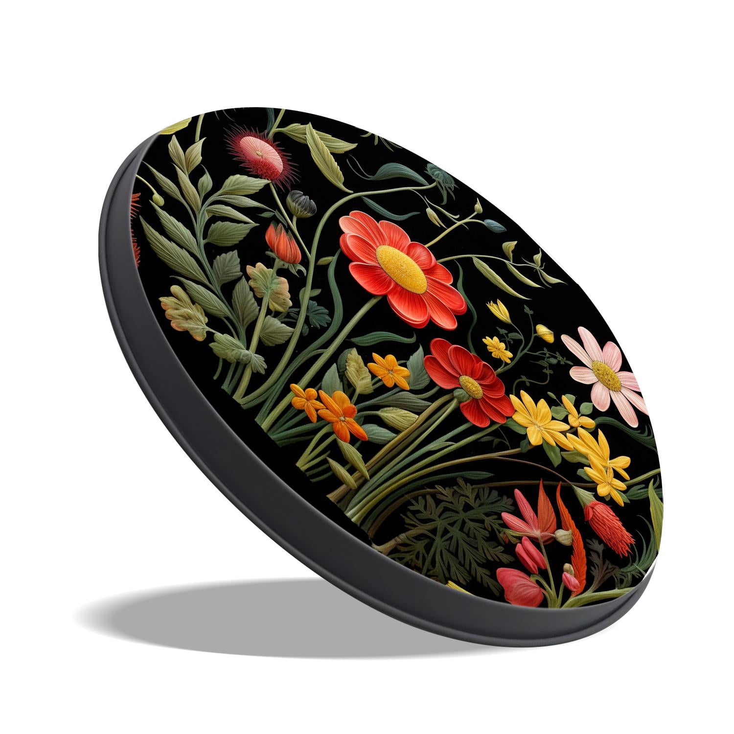 Stove Burner Covers 4 Pcs for Home Decor Cooktop Decorative ,Daisies Floral image, Round Electric Stove Burner Covers 8Inch And 10Inch