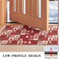 thumbnail image 3 of Red Christmas Patchwork Pattern Door Rugs,Washable Non Slip Door Mats Indoor,Decorative Door Mats,Entry Mat Indoor for Entrance,Bedroom,Kitchen,Bathroom,17"x30", 3 of 6