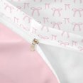thumbnail image 4 of Erosebridal Girly Pink Bowknot Queen Duvet Cover Set For Kids,Cute Bows Kawaii Bowtie Bedding,Lightpink White 3pcs,No Comforter,Reversible, 4 of 6