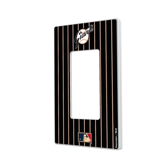 San Francisco Giants 1958-1967 Cooperstown Pinstripe Single Rocker Light Switch Plate