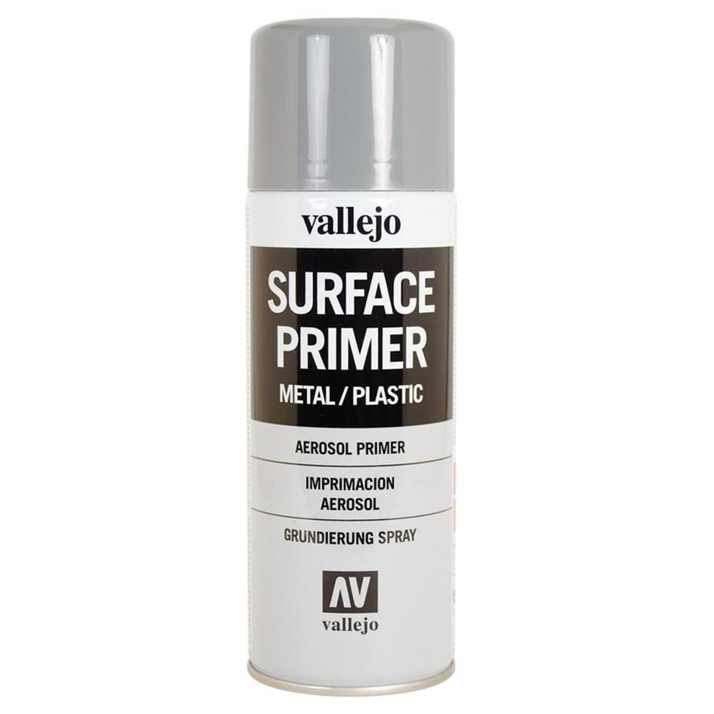 Spray Grey Primer 400ml Hobby Plastic Model Kit Paint Acrylicos Vallejo