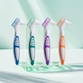 thumbnail image 3 of SharkTRUE Denture Brush Cleaner Toothbrush Double Sided Cleaning FalseTeeth Brushes, 3 of 8