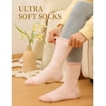 thumbnail image 5 of Litfun Fuzzy Socks for Women, 3 Pairs Winter Warm Fluffy Socks Cozy Thick Plush Slipper Socks, Size 6-8, 5 of 6