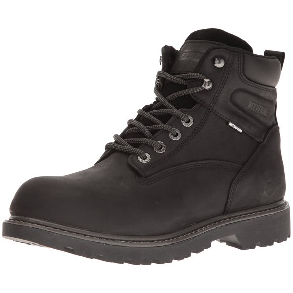 Wolverine Men's Floorhand Waterproof 6" Soft Toe Work Boot, Black, 10 W US