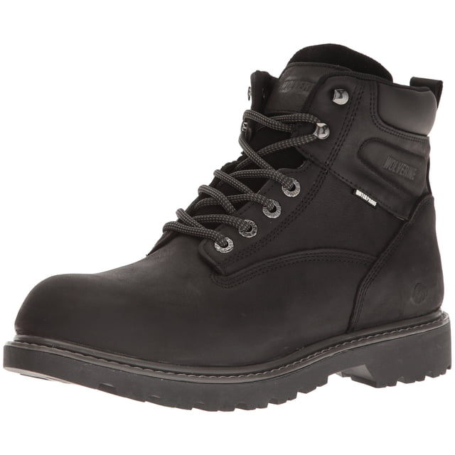 Wolverine Men's Floorhand Waterproof 6" Soft Toe Work Boot, Black, 10 W US