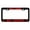 Black/Red, variant on Don't Worry Be Hippie Peace Sign Style Metal License Plate Frame Personalized/Car Accessories Car Tag Holder Cover (Chrome/Red)