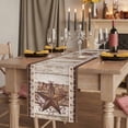 thumbnail image 6 of Texas Star Vintage Cotton Linen Table Runner for Dining Kitchen, Brown Retro Art Red Berry Wooden Wedding Outdoor Party Tablerunners Decoration, Dresser Scarf Coffee Tablecloth Runners 13x60 Inches, 6 of 8