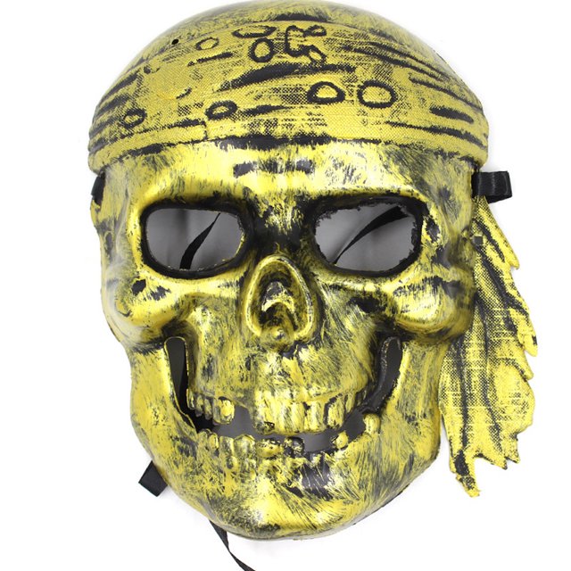 Disfraz Mask Skeleton de PVC para Halloween que cubre toda la cara para adulto