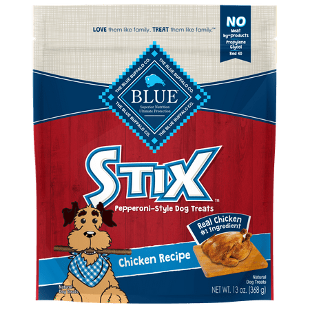 Blue Buffalo Stix Soft-Moist Chicken Recipe Dog Treats, 13-oz
