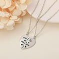 thumbnail image 3 of DESIGNICE BFF Necklace for 2,Unique Heart Split Friendship Necklace for Women,Perfect Gifts for Friends Women,Elegant Pendant Necklace for Women, 3 of 4