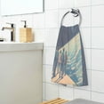 thumbnail image 3 of Yayeee 100% Cotton Hand Towels for Bathroom 16" x 28" Kitchen Towel, Blue Earth, 3 of 7