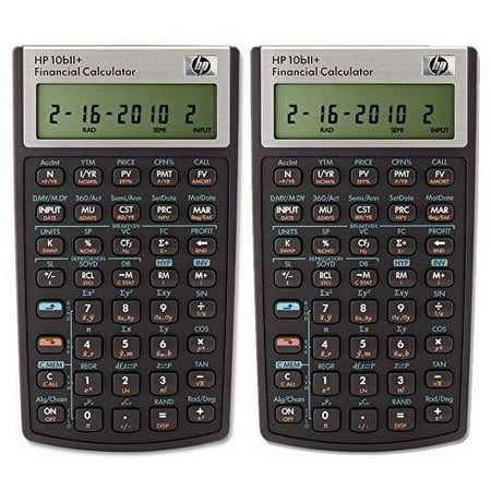 HP 10bII+ Financial Calculator (NW239AA) Pack of 2