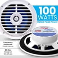 thumbnail image 3 of Altavoces marinos Pyle PLMR57W, 5,25 pulgadas, 100 W, 2 vías, impermeables, 3 of 7