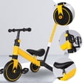 thumbnail image 3 of KAKOWELY 1Set Kids Learning Bike with Stable Frame for Outdoor Use Carbon Steel Yellow, 3 of 8